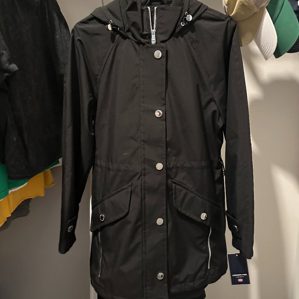 London Fog Women's Water resistant hooded Anorak Coat